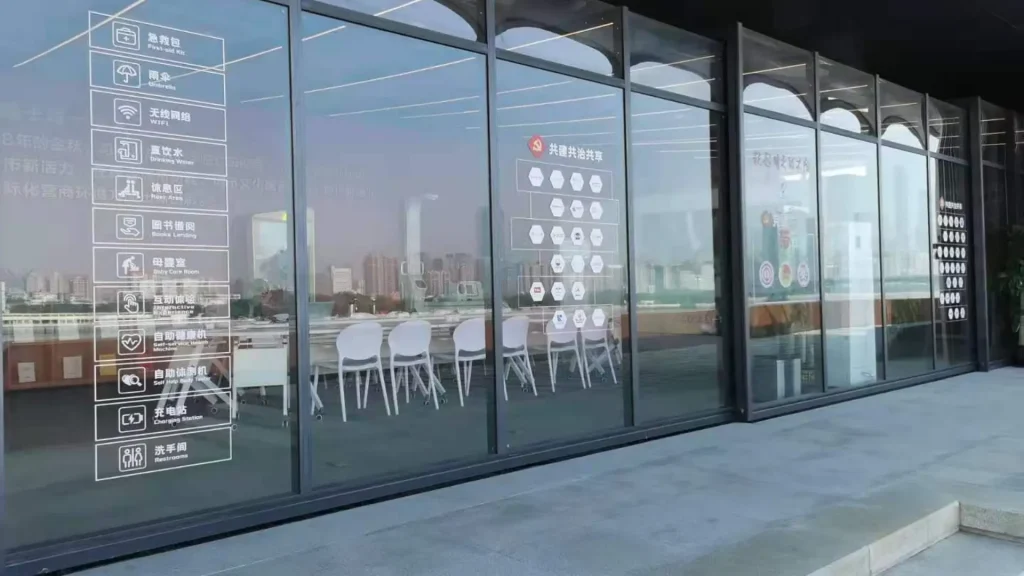 Glass corridor sunroom for public building in Guangdong
