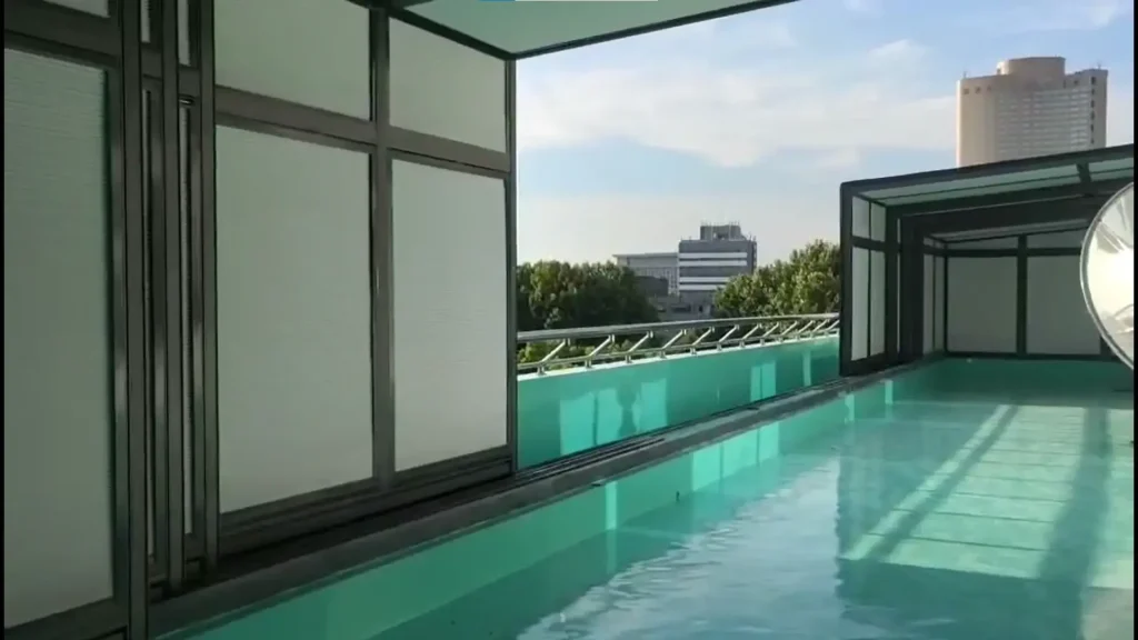Glass roof structure for NUAA research laboratory sunroom