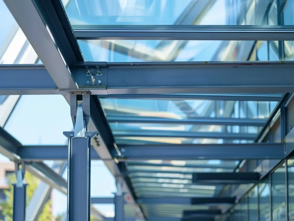 aluminum retractable glass roof structure for swimming pool enclosure