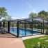 retractable pool enclosure backyard 70x70