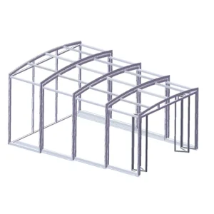 Office Building Retractable Weatherproof Walkway | Commercial Corridor Canopy