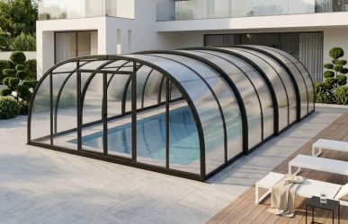 Types of swimming pool enclosures for residential and commercial pools
