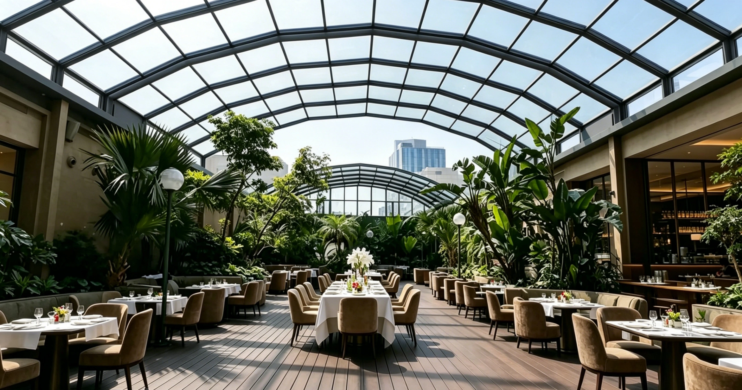 Retractable atrium roof1 1