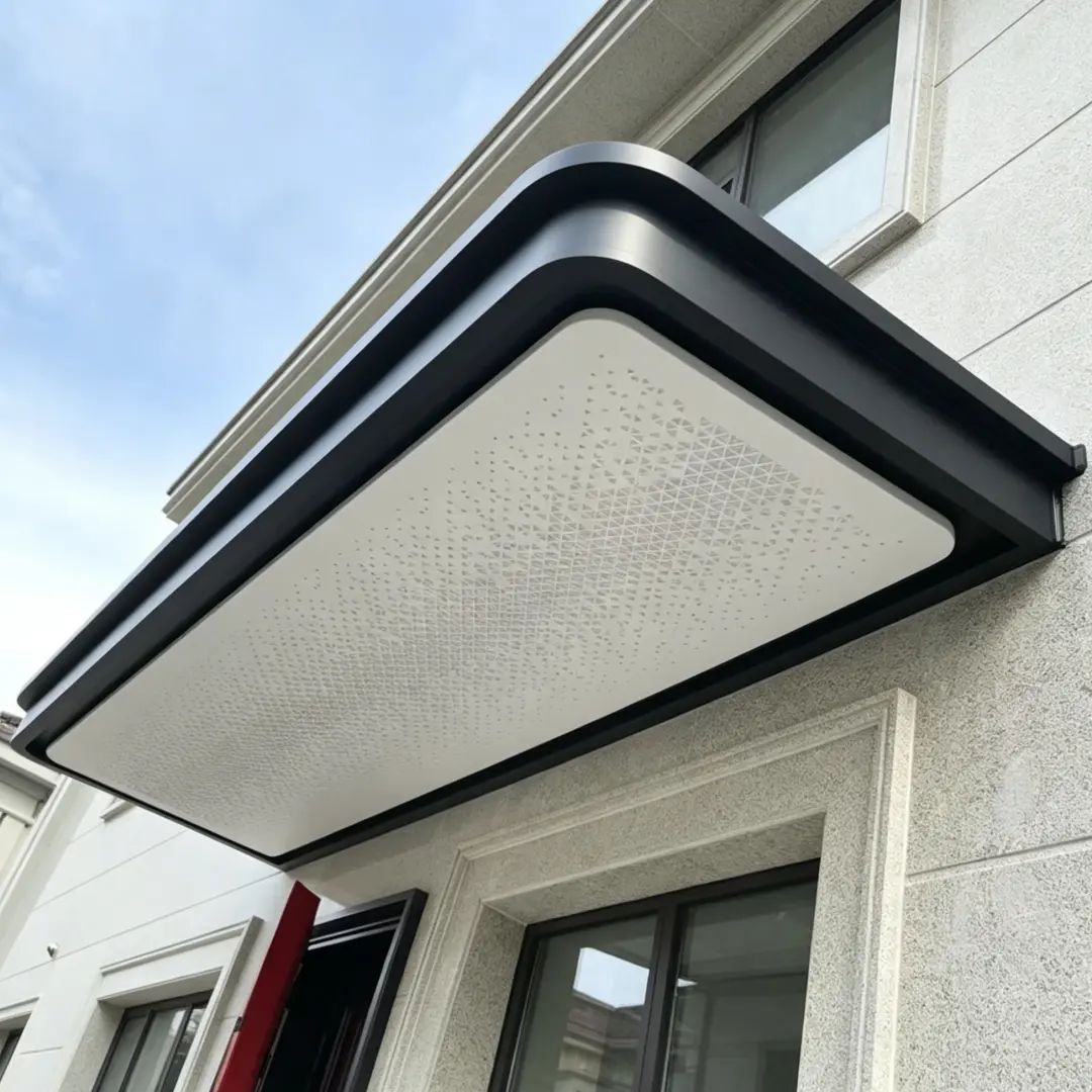 Custom Aluminum Door Awning | Fiber Optic Starry Sky Ceiling