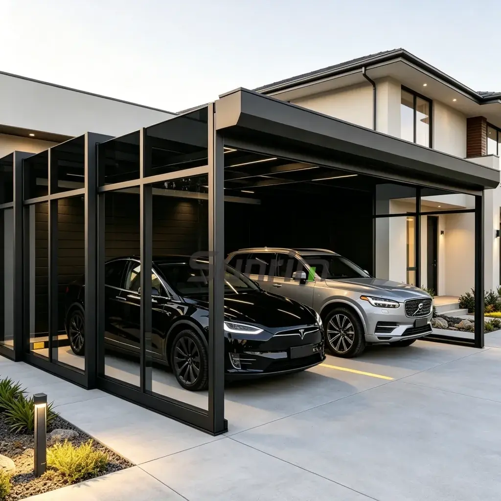 Retractable Double Carport Kit | Custom Aluminum Carport System