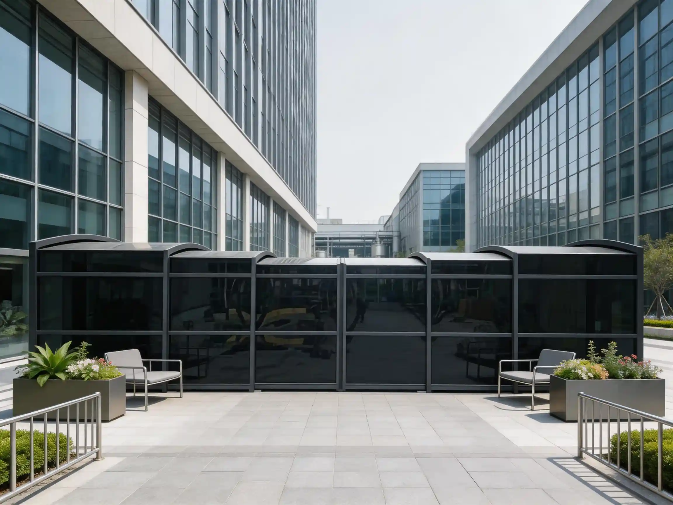 Flexible walkway systems for commercial outdoor spaces