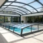 indoor swimming pool with retractable roof 85x85