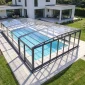 Pool enclosure ideas for homes with backyard swimming pool