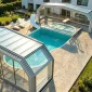 pool with retractable roof 85x85