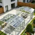 restaurant retractable glass patio enclosure 70x70