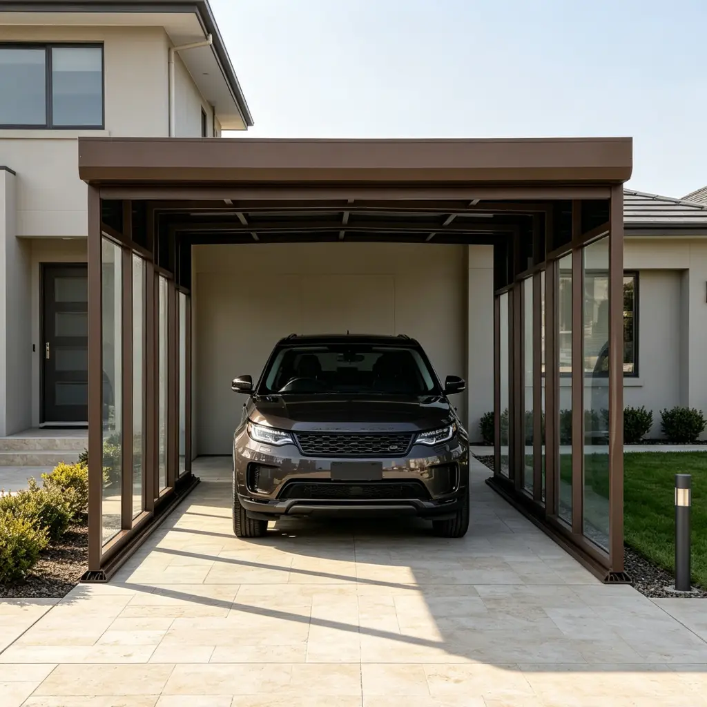 Retractable Single Carport Kit | Custom Aluminum Carport System