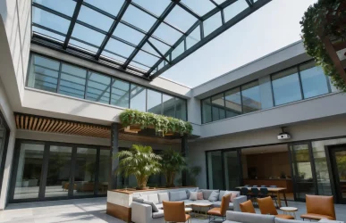 Retractable sunroom ventilation design for patio and commercial projects