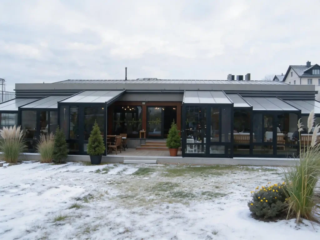 Retractable sunroom manufacturer planning wind load and snow load design
